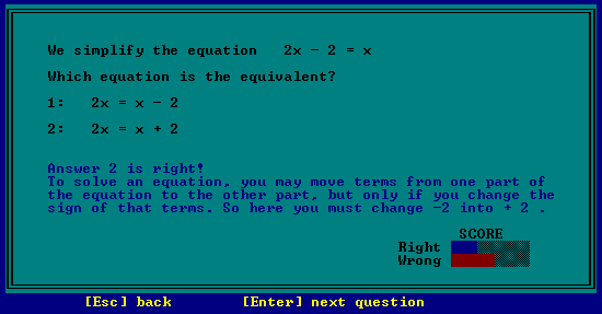 Practise the theory of linear equations